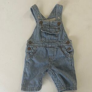 OshKosh B'gosh Navy Striped Overalls